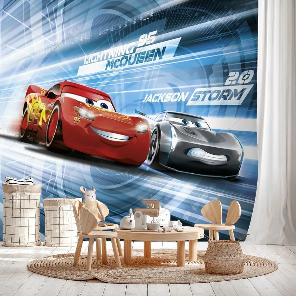 Фотообои Молния Маккуин тачки  12-1325