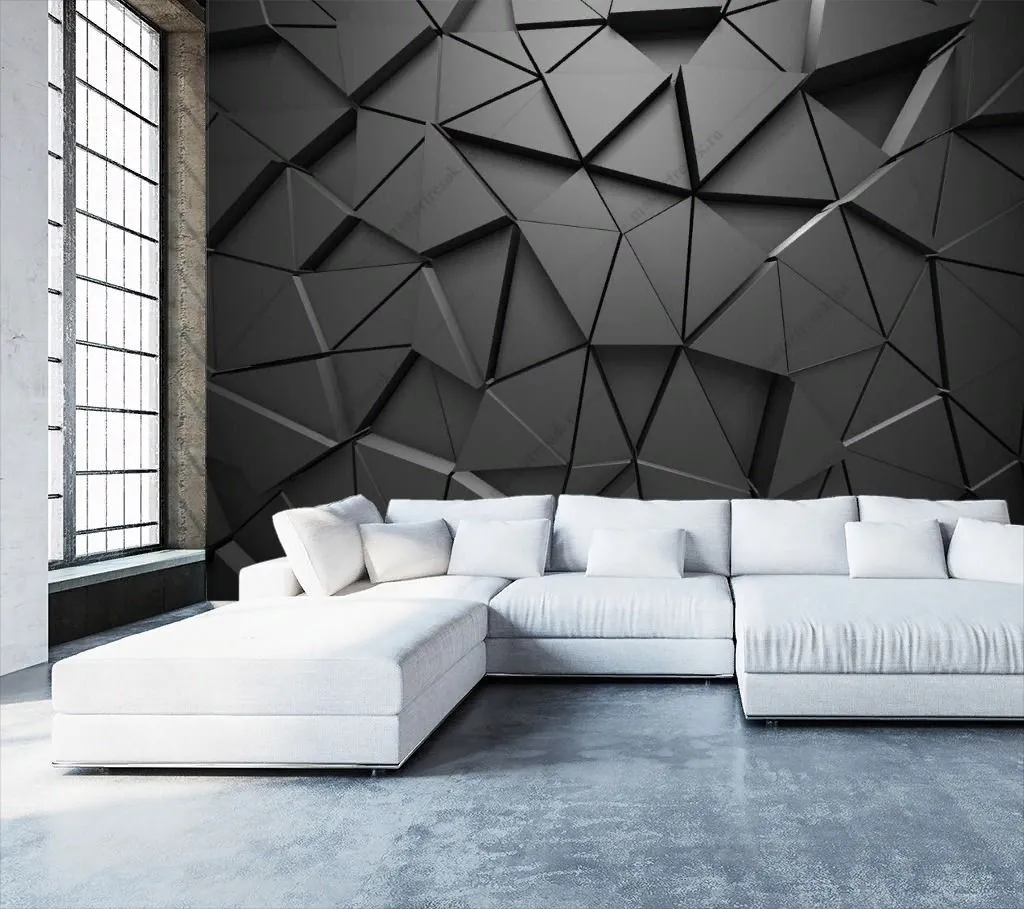 Фотообои Черный 3д фон  14-597