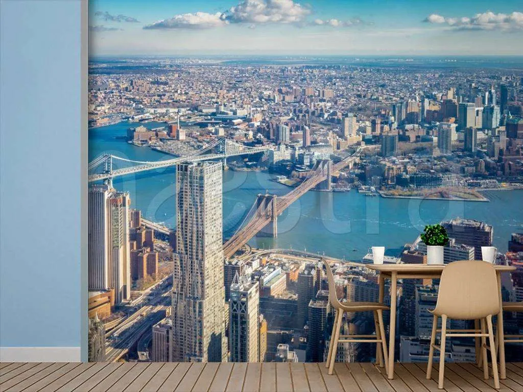 Фотообои Панорама сверху на Нью Йорк  9-840
