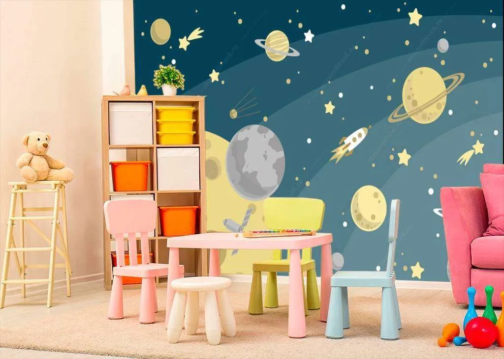 Фотообои в интерьере планеты  12-619 фото