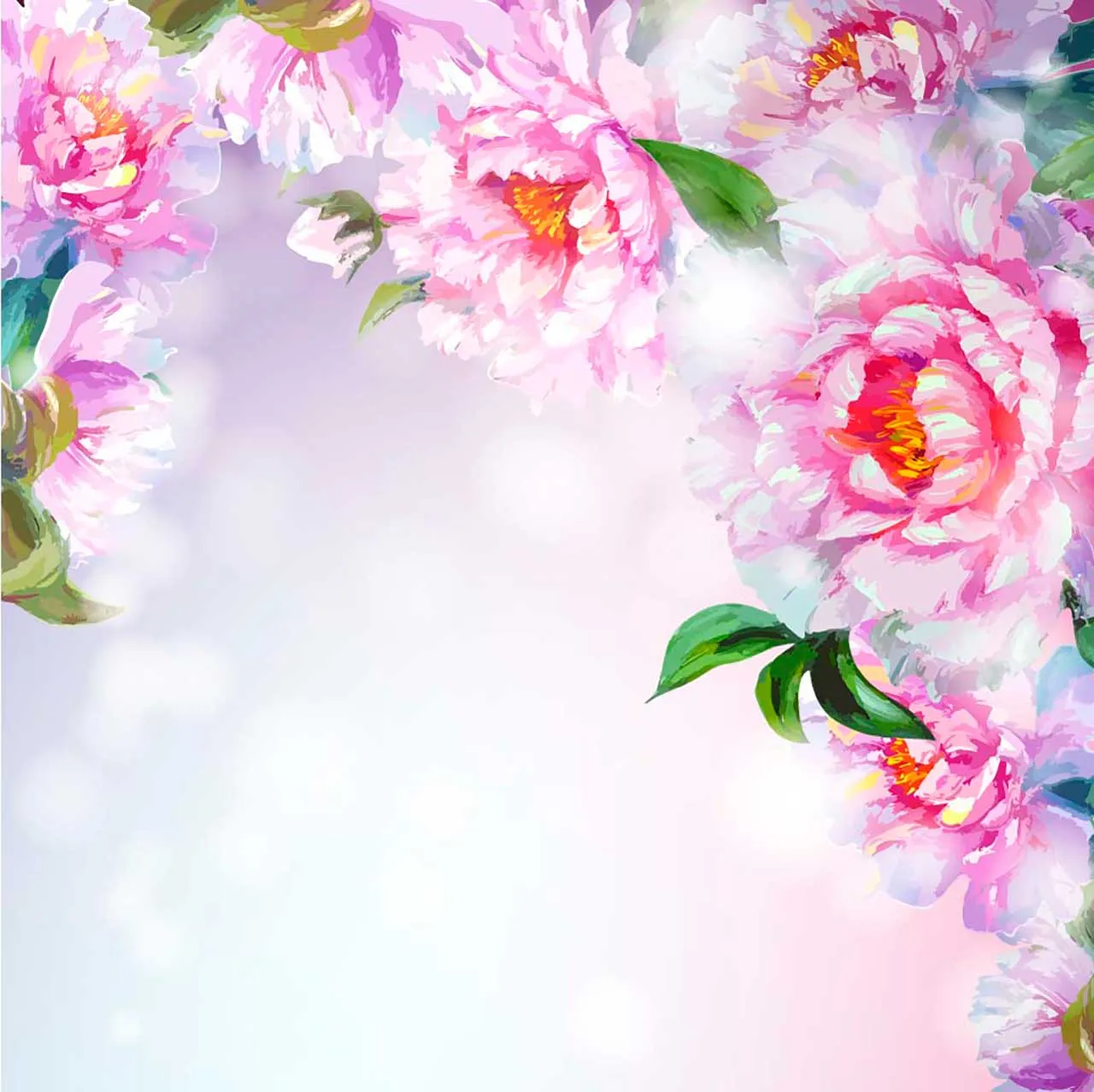 Фотообои в интерьере розы фон  9-116 фото