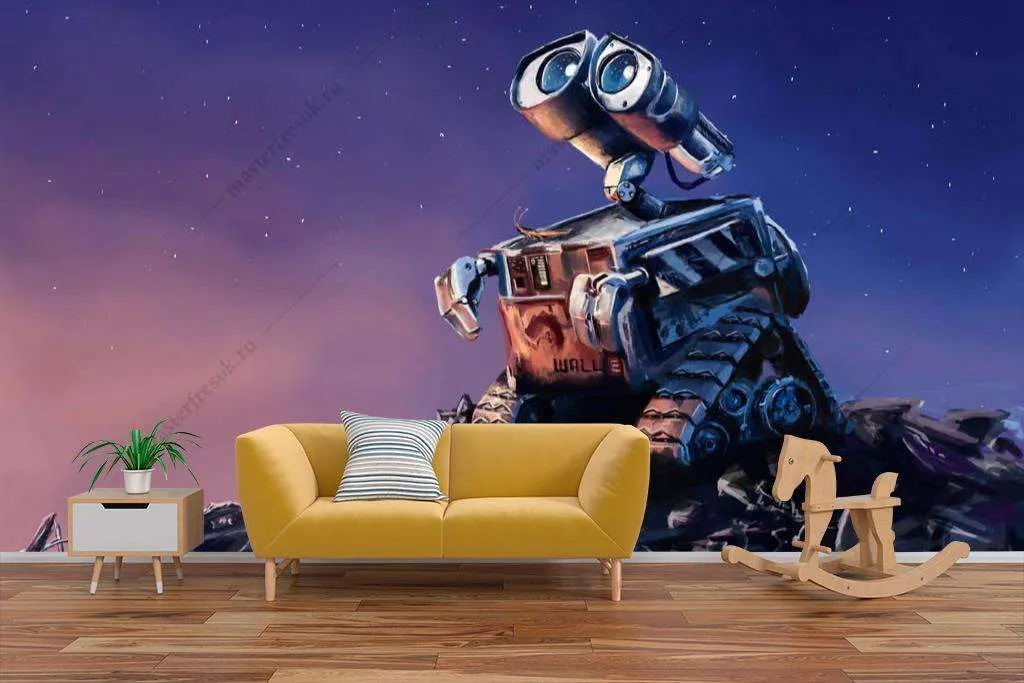 Фотообои в интерьере валли на свалке  12-1087 фото