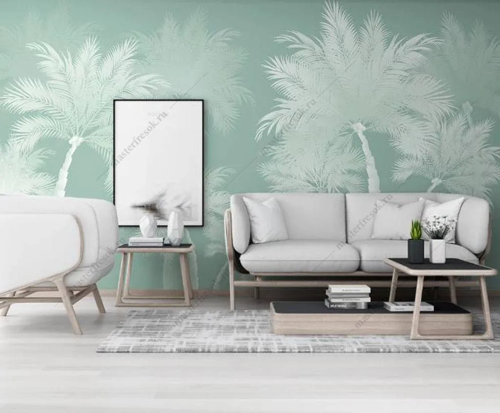 Фотообои Белая пальма  16-124