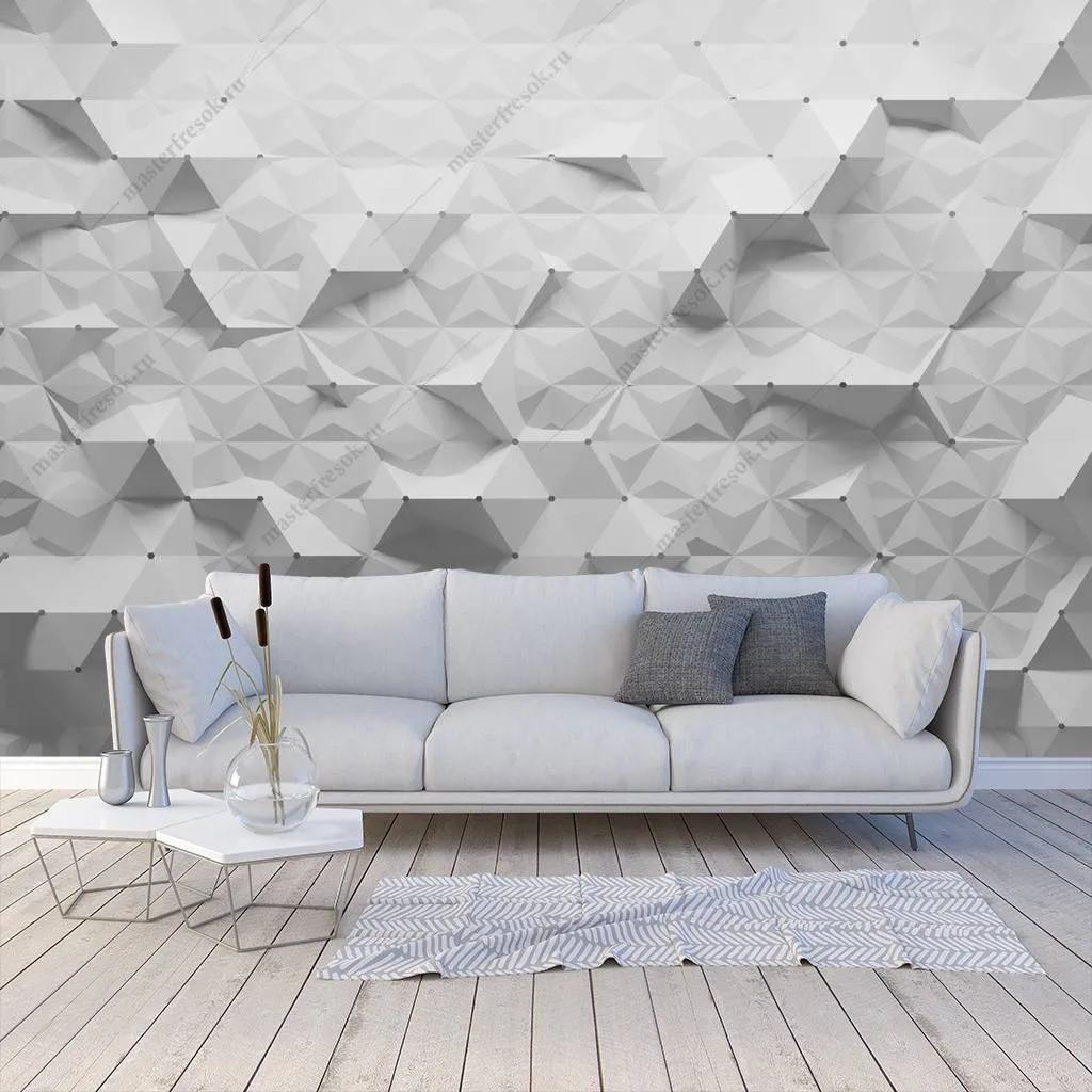 Фотообои 3д объемные соты  10-815