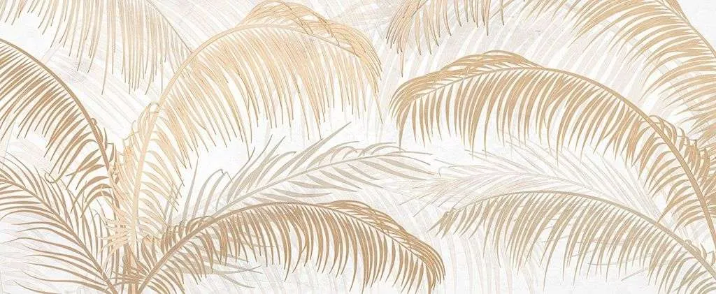 Фотообои в интерьере веточки тонкие золотистые  9-2095 фото