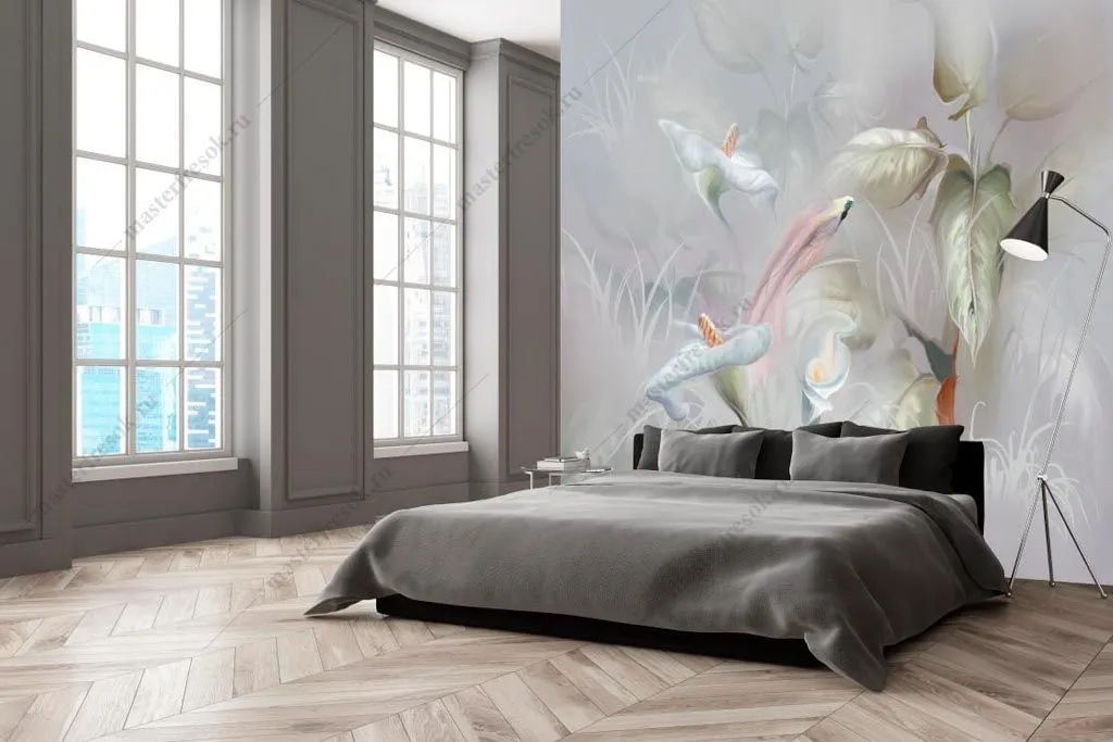 Фотообои Белый лотос  13-393