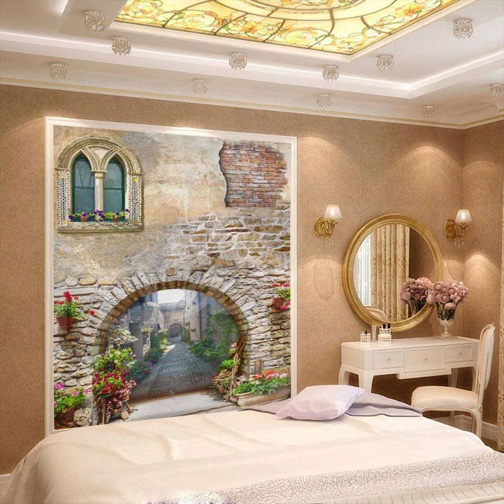 Фотообои Улочка старого города с аркой  6-002