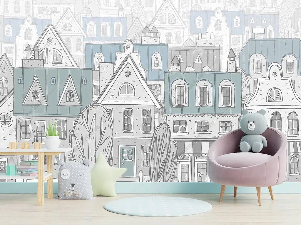 Фотообои Город в детскую  14-084
