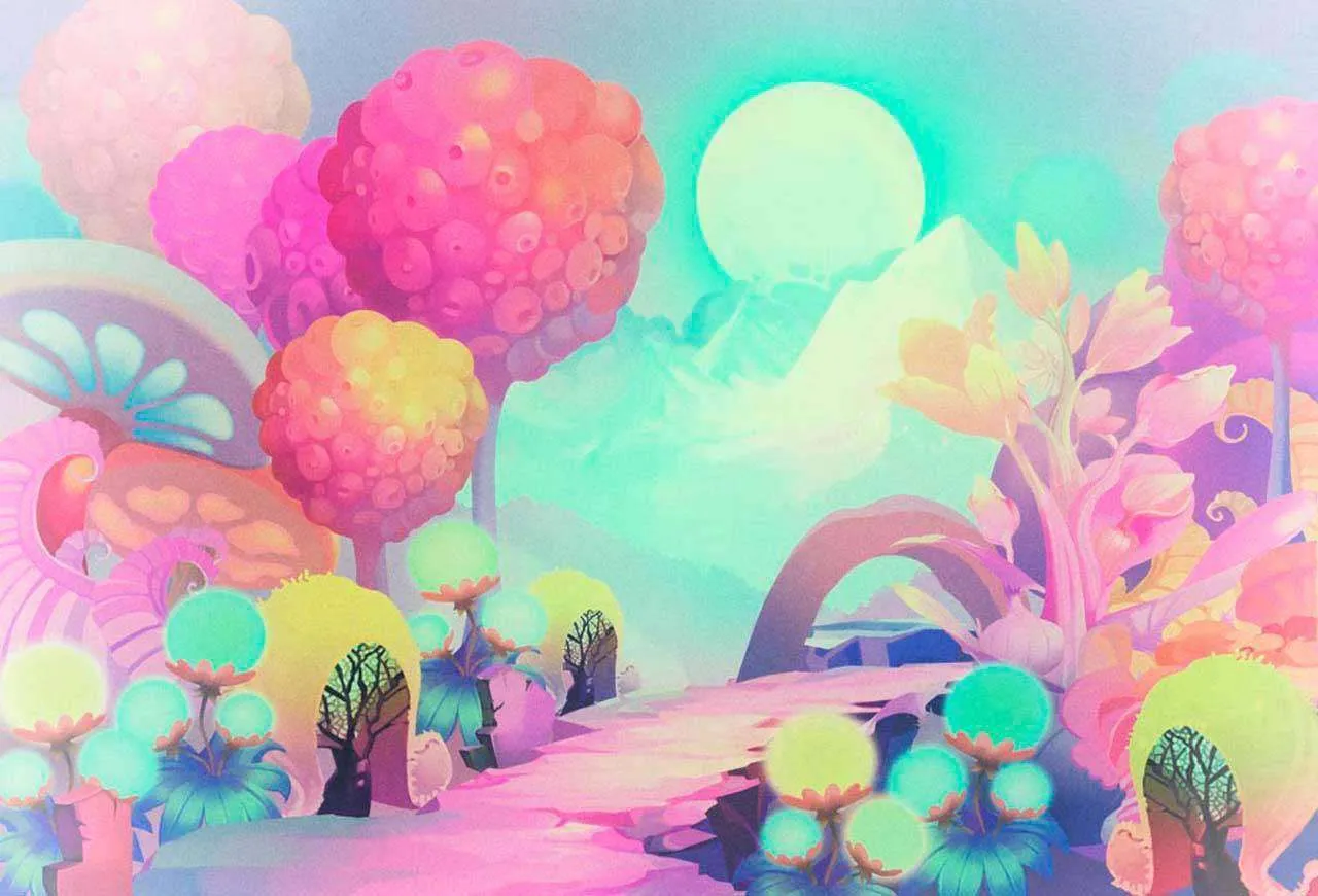 Фотообои в интерьере дивный розовый сад  12-354 фото