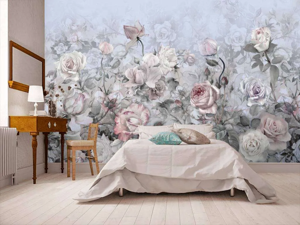 Фотообои Розы серые  7-994