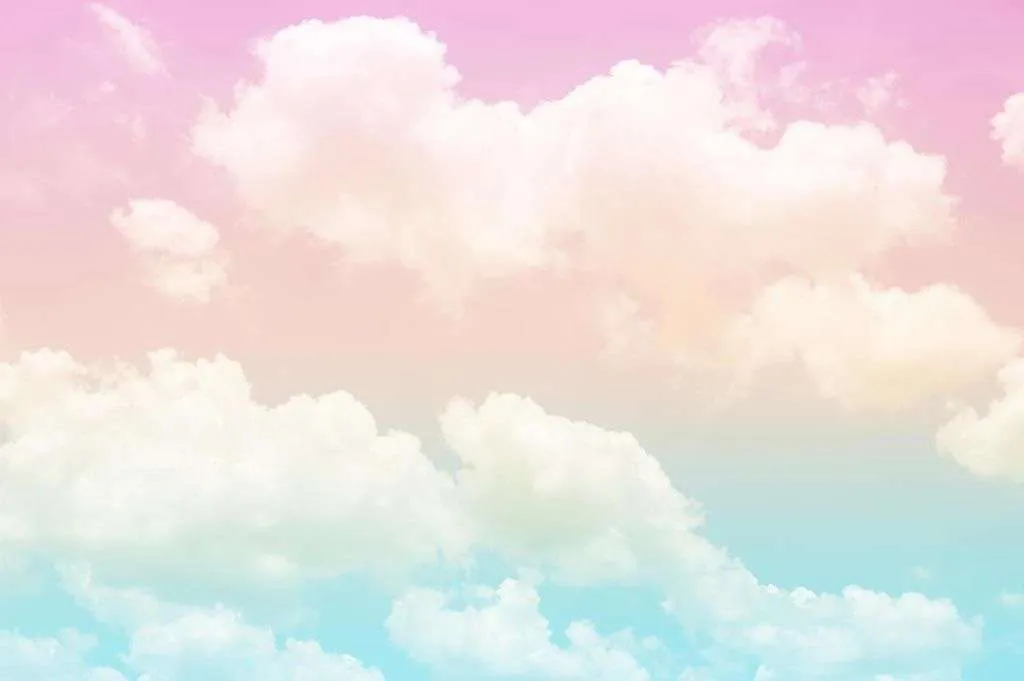 Фотообои в интерьере облака радужные  14-455 фото