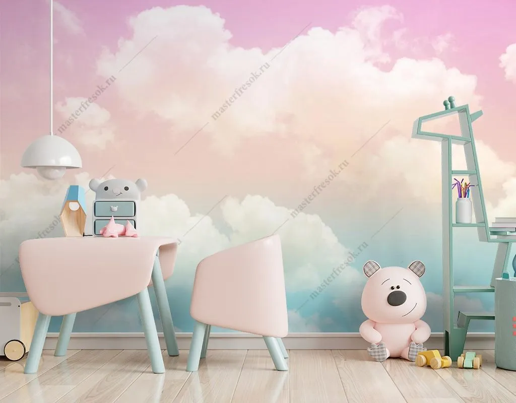 Фотообои Облака радужные  14-455