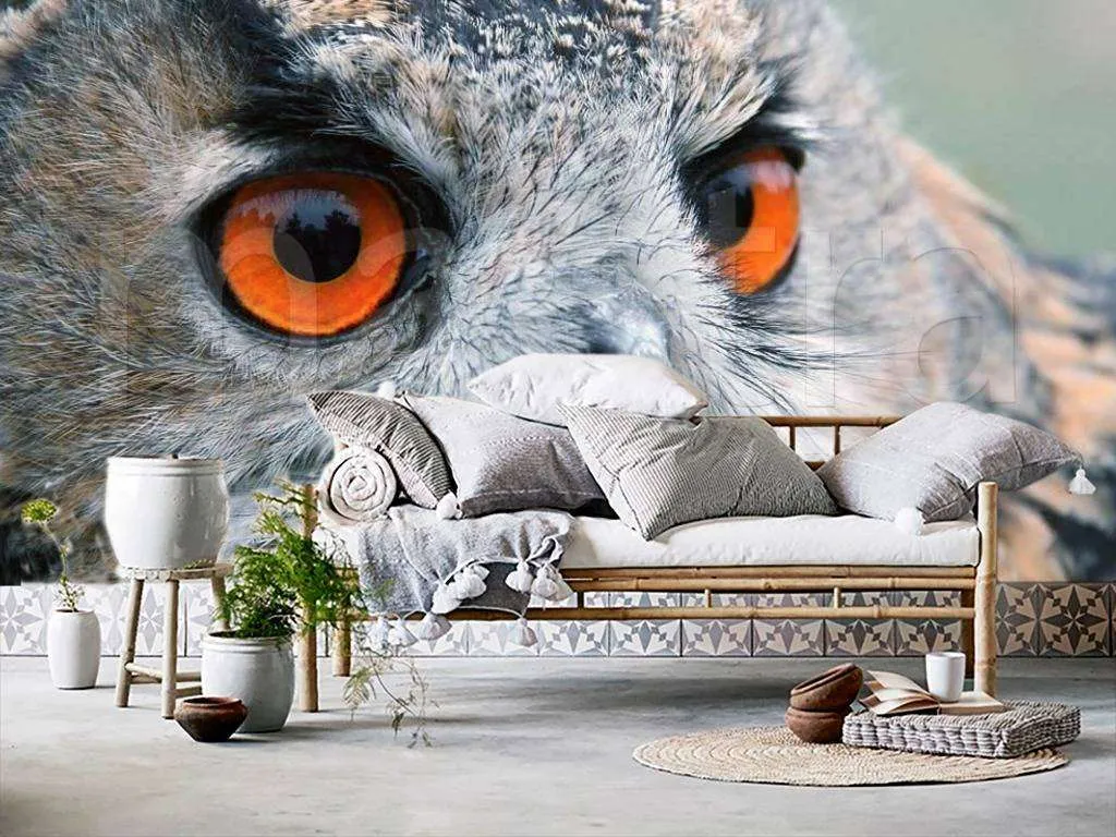 Фотообои Бесшовные обои на стену:  Сова. Артикул: 4-176  