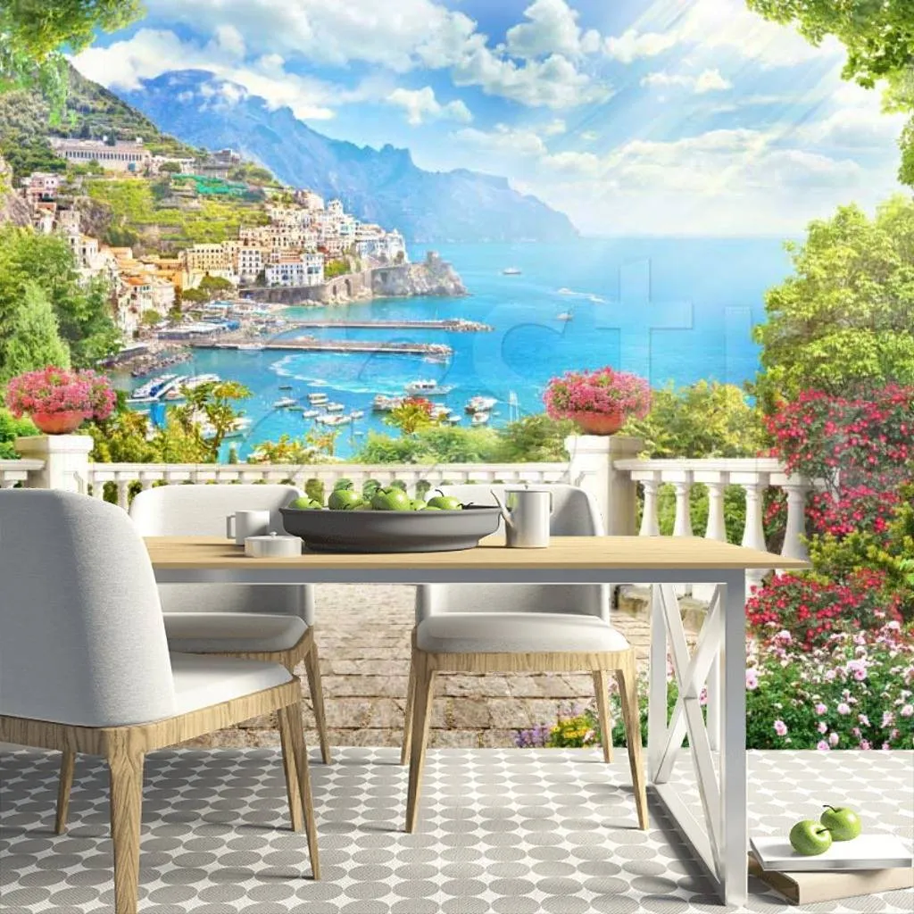 Фотообои Солнечная терраса с видом на город  11-189