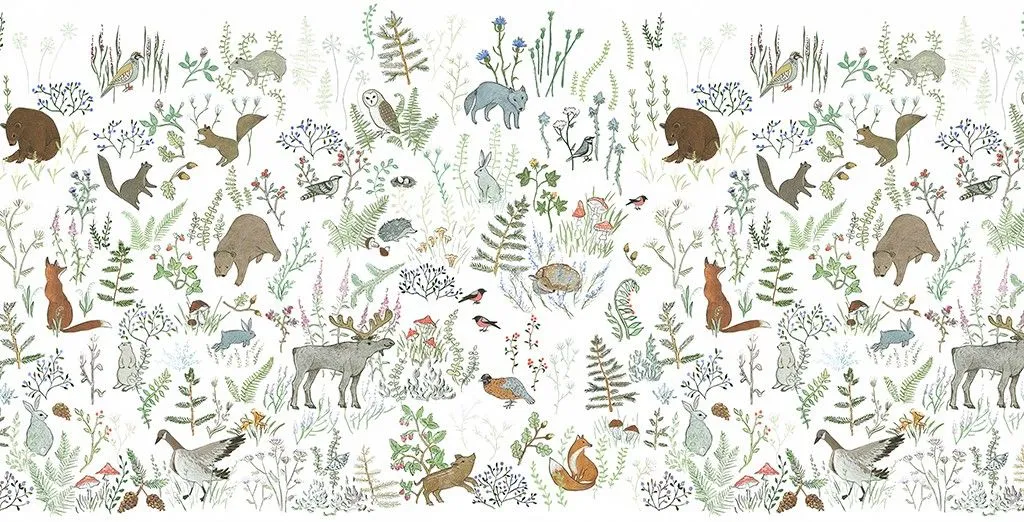 Фотообои в интерьере лесная фауна  14-632 фото