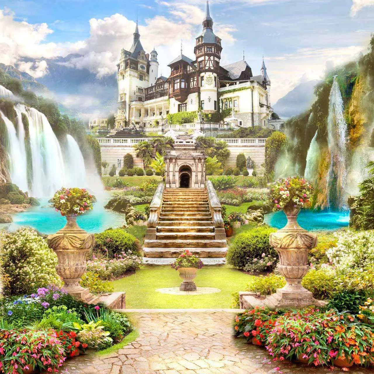 Фотообои в интерьере античный дворец  5-028 фото