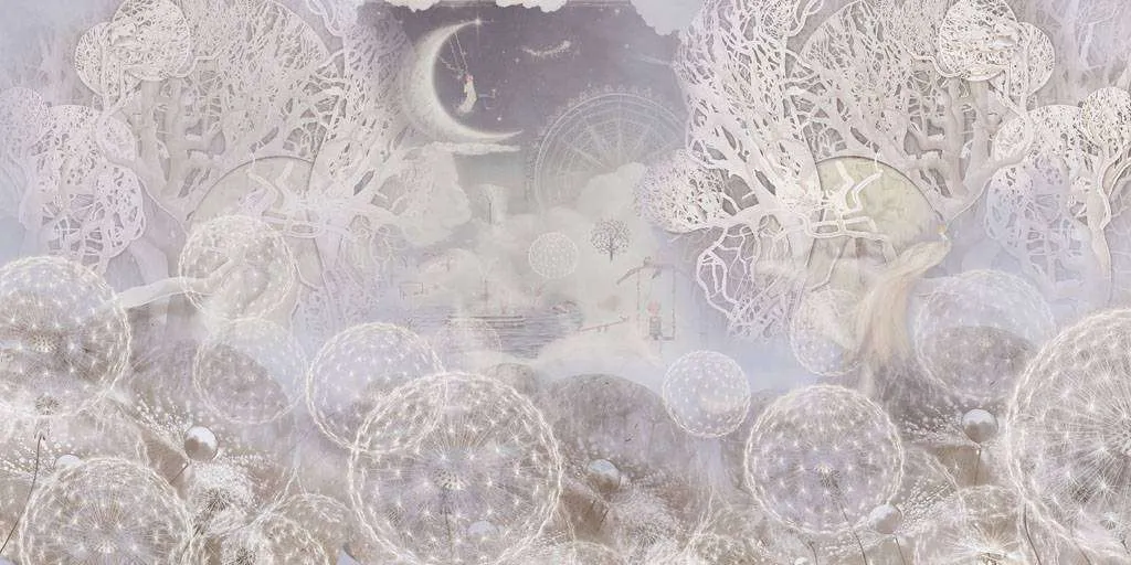 Фотообои в интерьере волшебный лес  13-324 фото