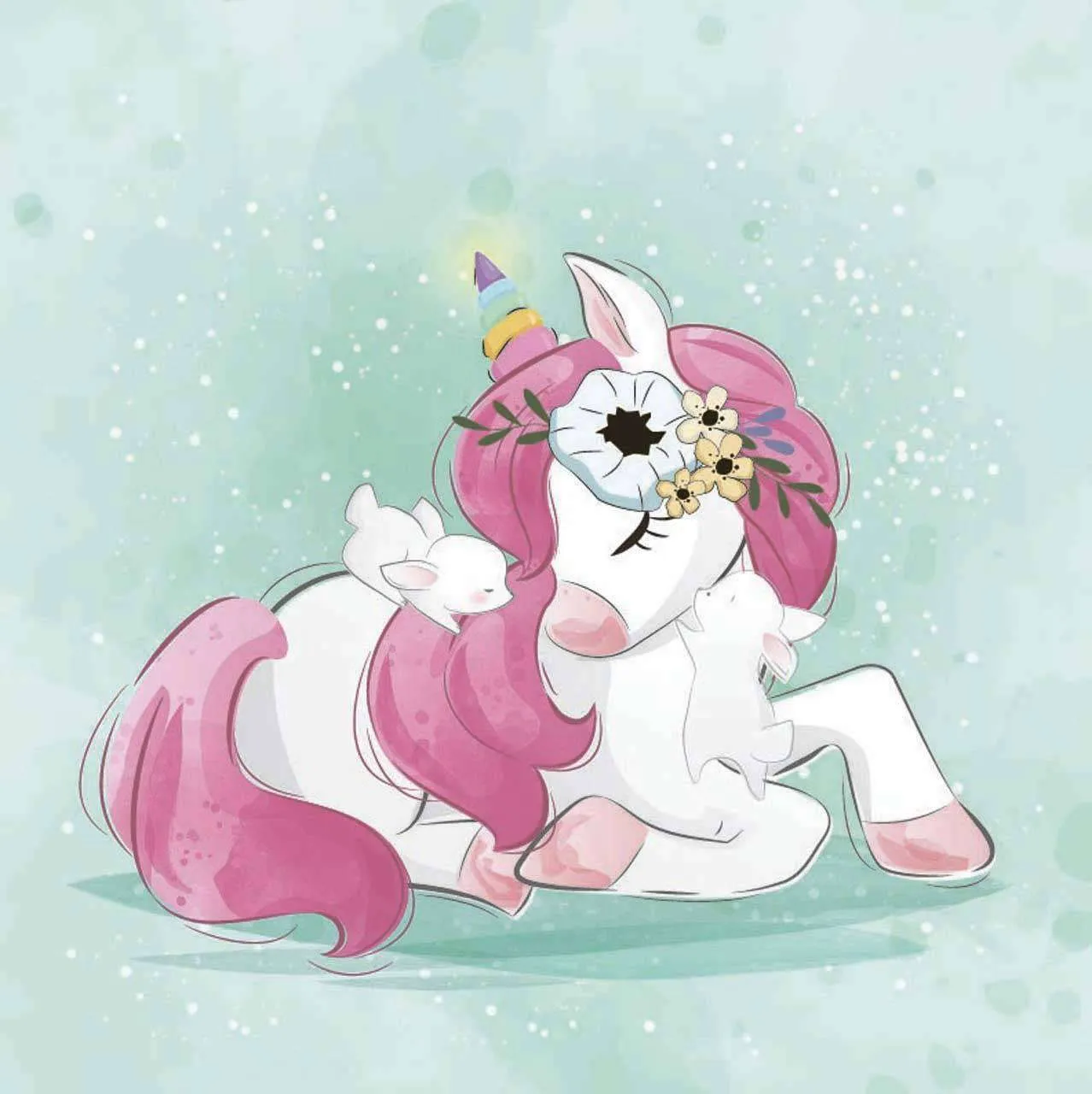 Фотообои в интерьере маленькая лошадка  12-469 фото