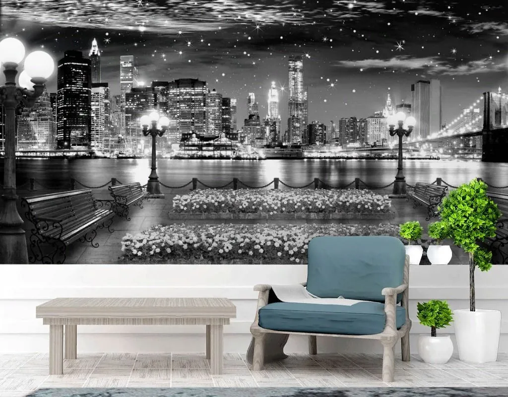 Фотообои Вид на ночную набережную  19-0031