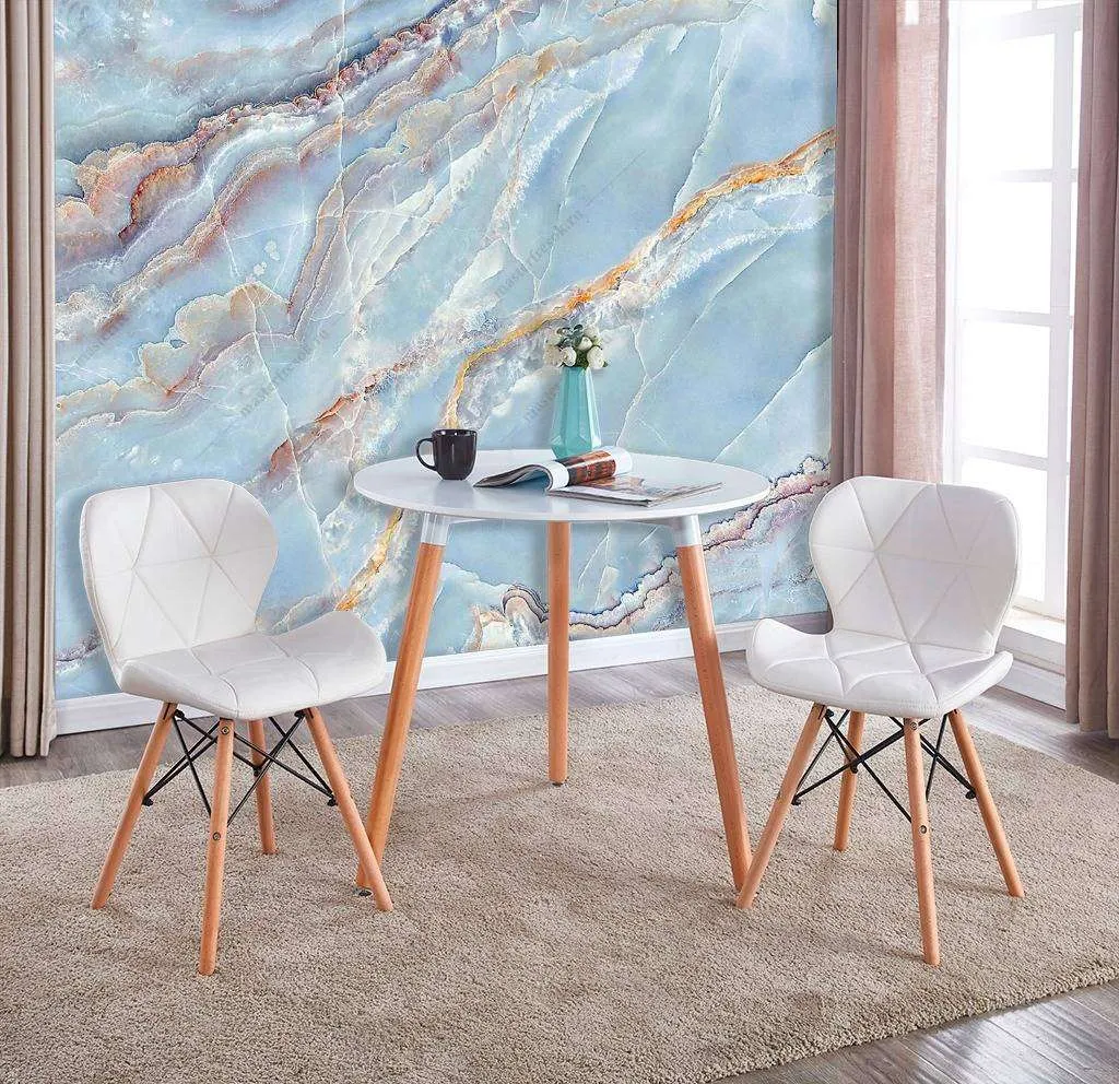 Фотообои Флюид арт голубые чернила  9-1044