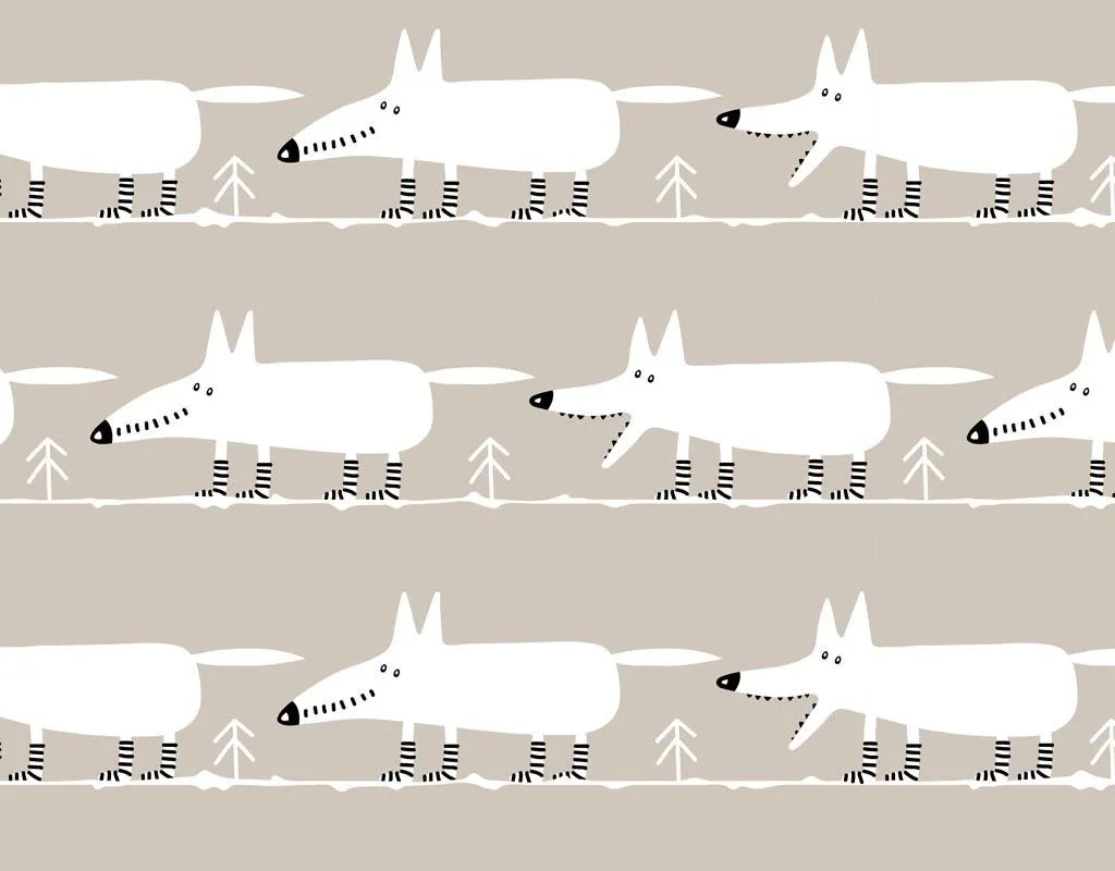 Фотообои в интерьере собачки на обоях  12-1648 фото