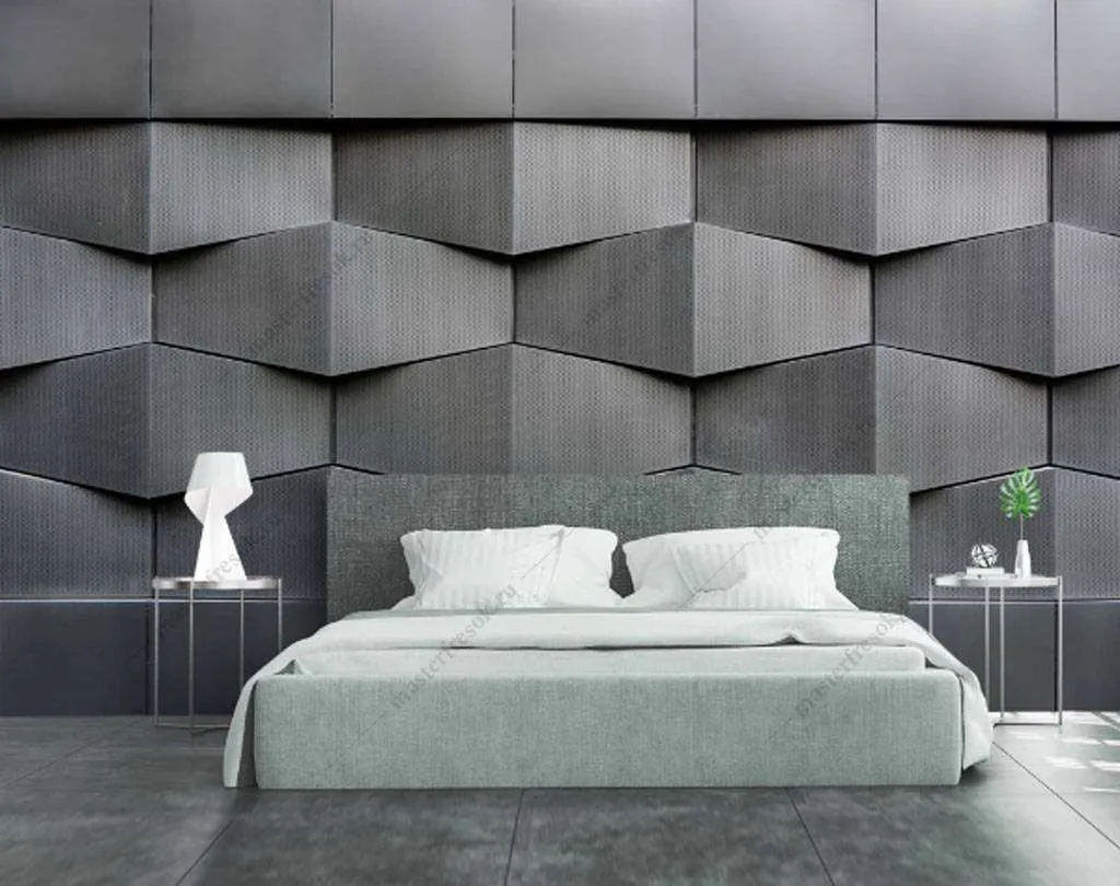 Фотообои в интерьере рельефная стена  15-816 фото