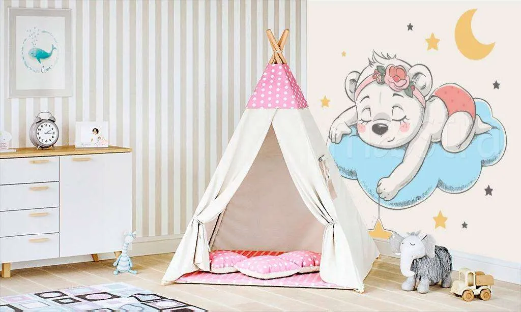 Фотообои Мишка спит  12-477