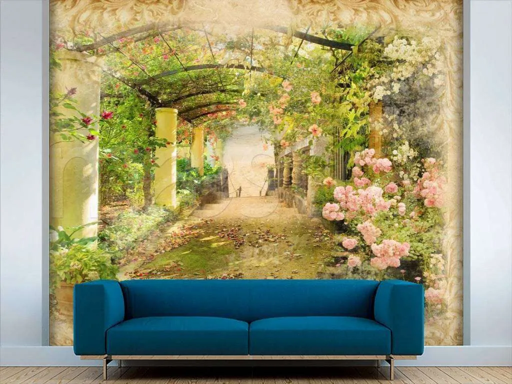 Фотообои Цветущая аллея  5-072