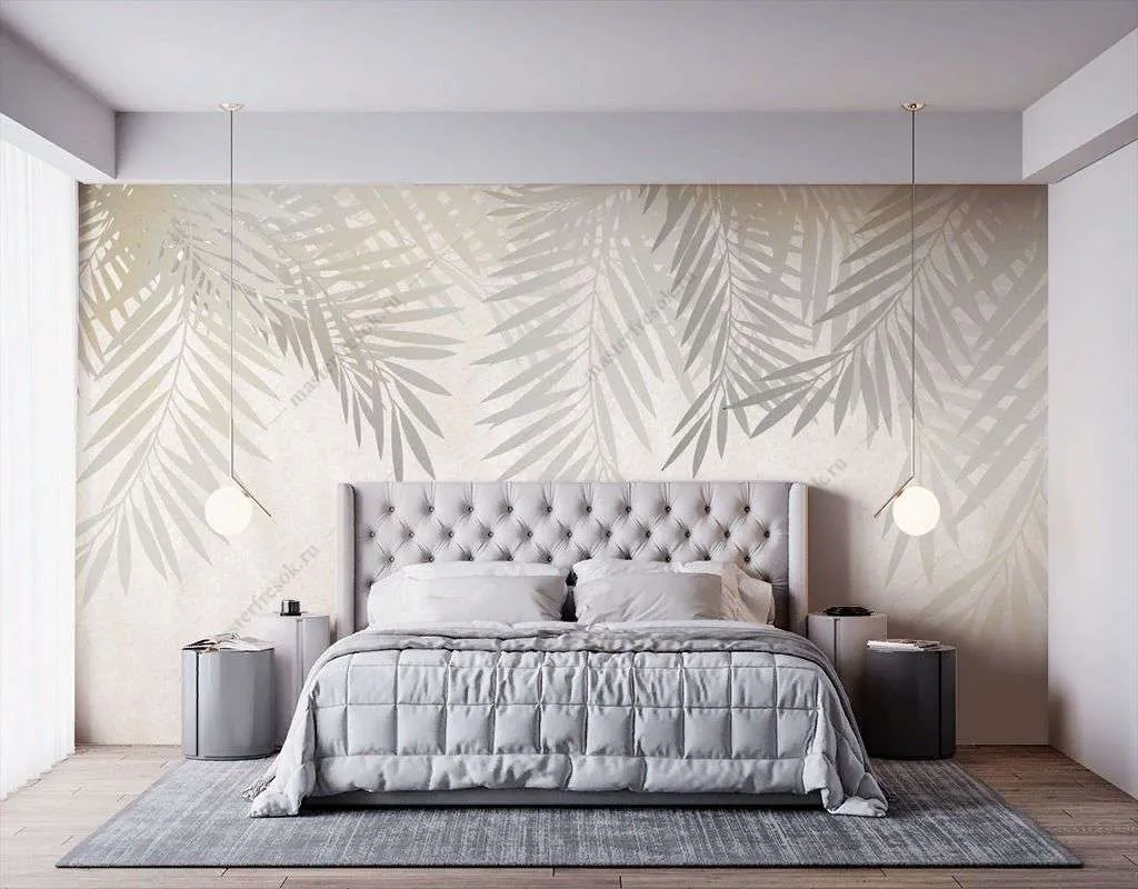 Фотообои в интерьере серые ветви сверху  9-1716 фото