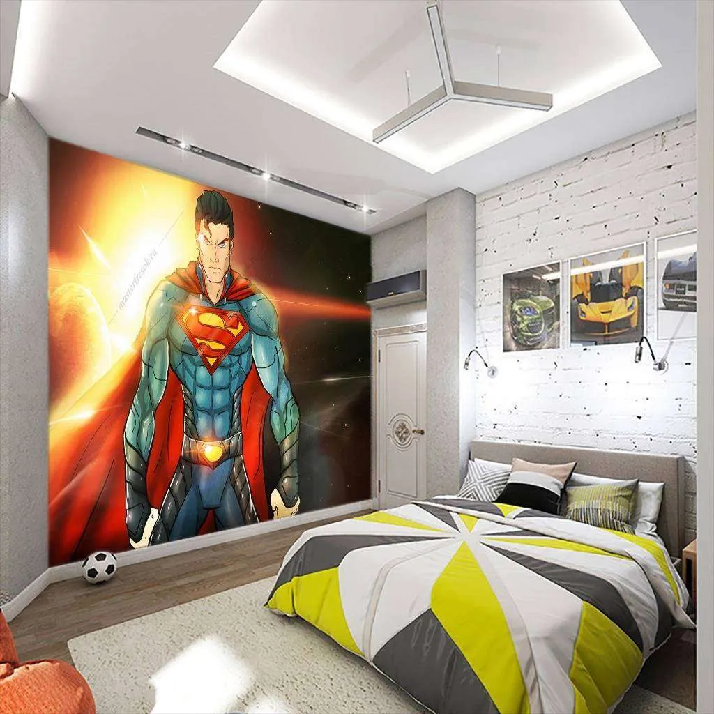 Фотообои в интерьере супермен  12-1042 фото