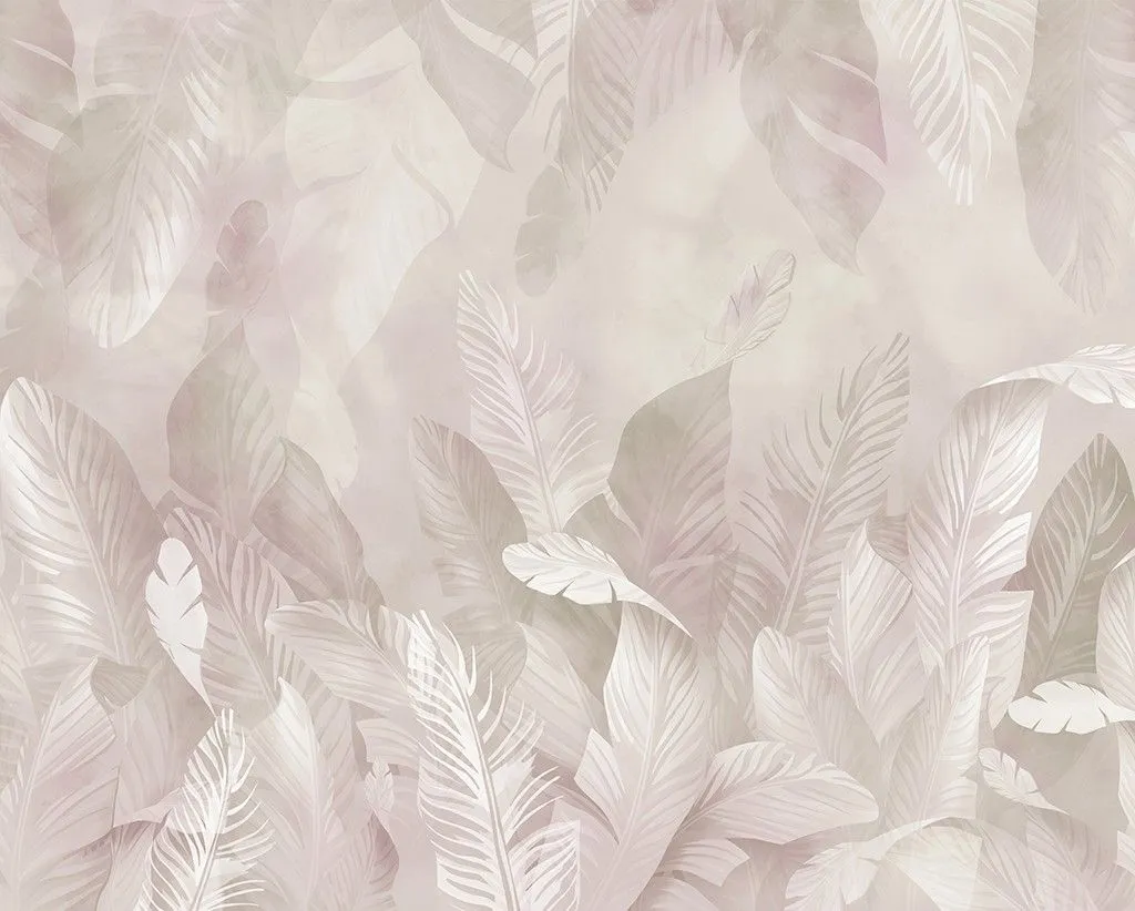 Фотообои в интерьере нежные тропики  14-631 фото