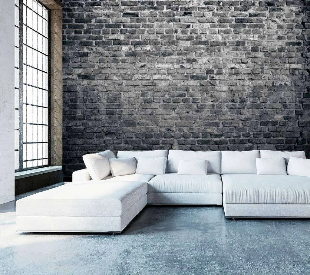 Фотообои Черный кирпич  9-192