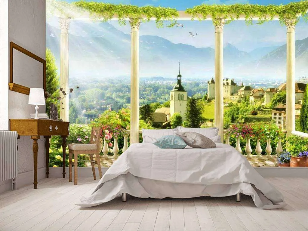 Фотообои в интерьере вид с балкона  17-0044 фото