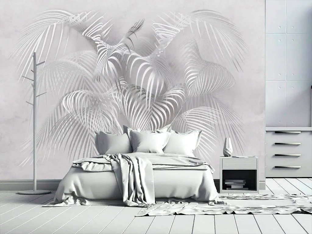 Фотообои 3д листья папоротника  13-249