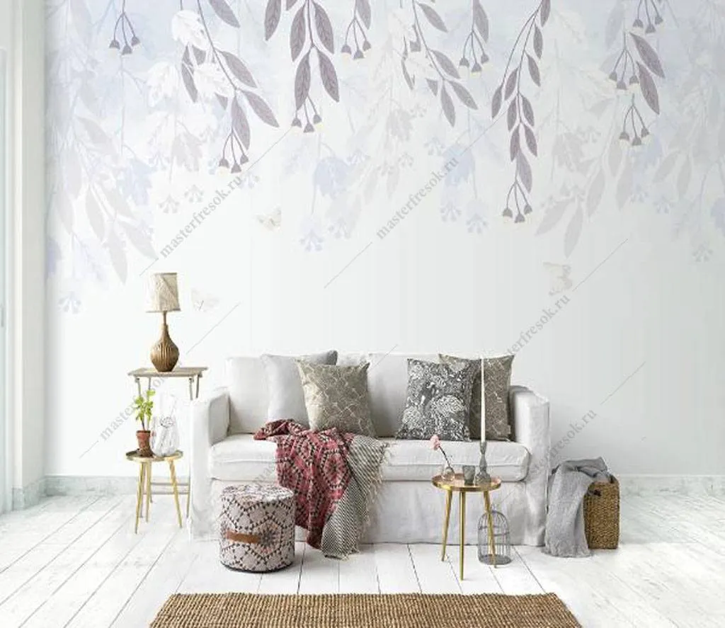 Фотообои Веточки акварель  16-178