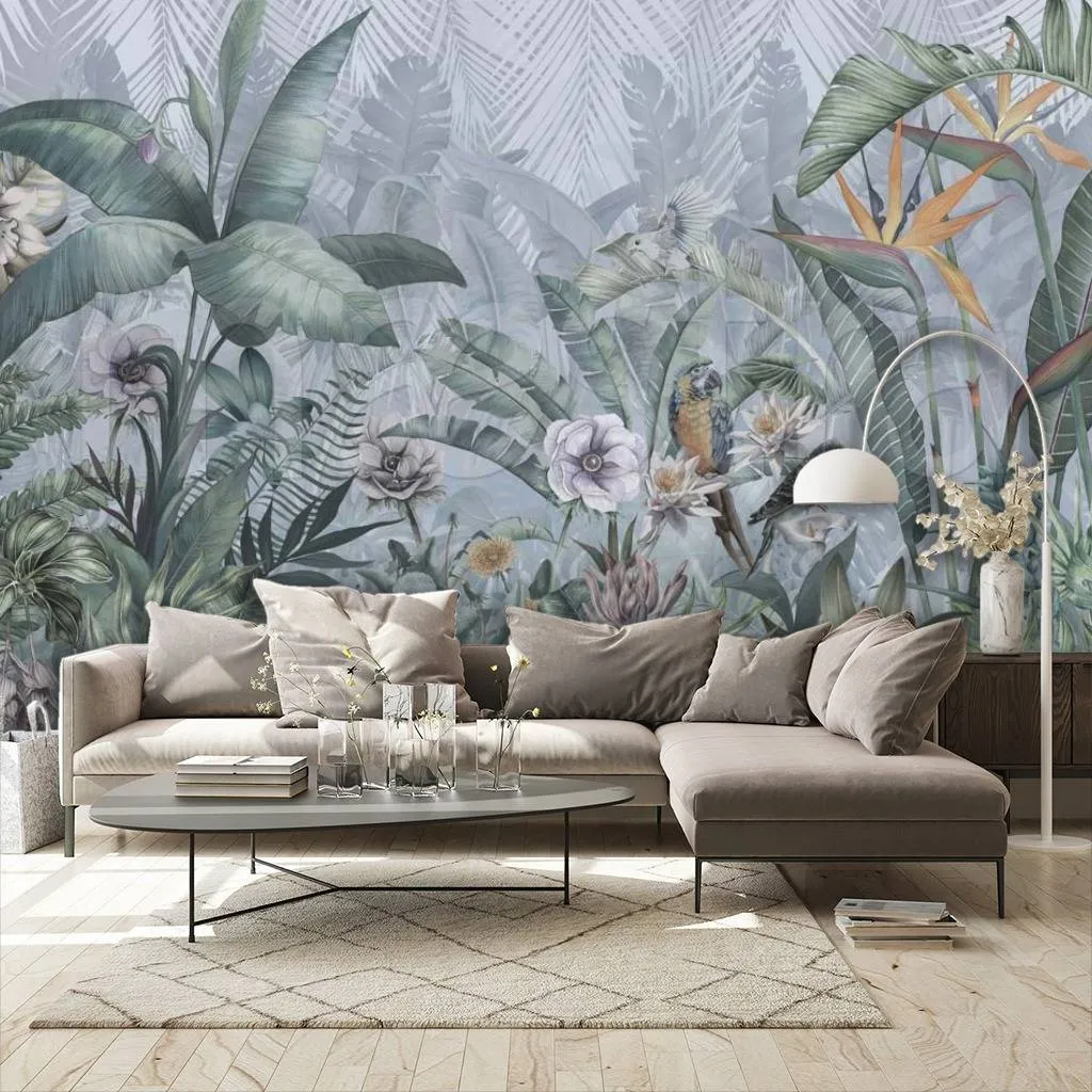 Фотообои в интерьере тропический лес 4  7-890 фото