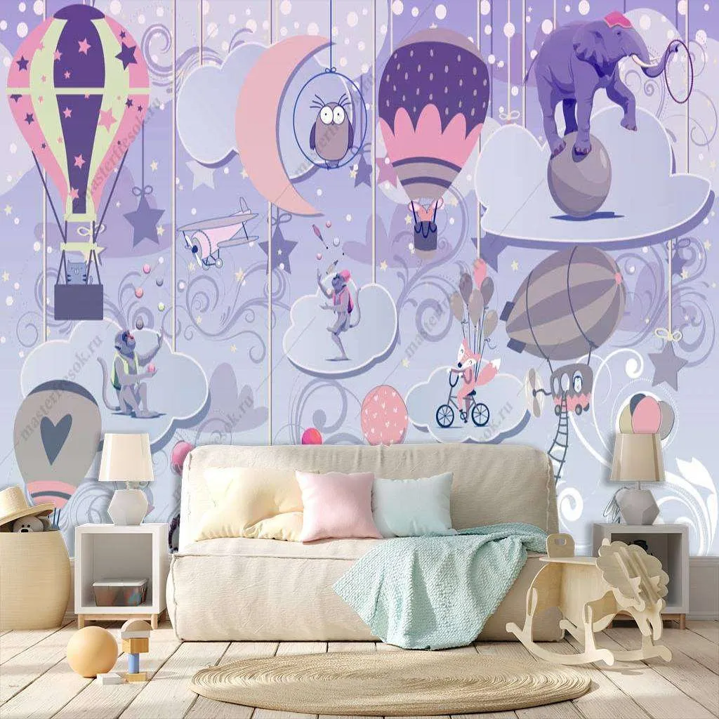 Фотообои в интерьере звери в цирке  13-170 фото