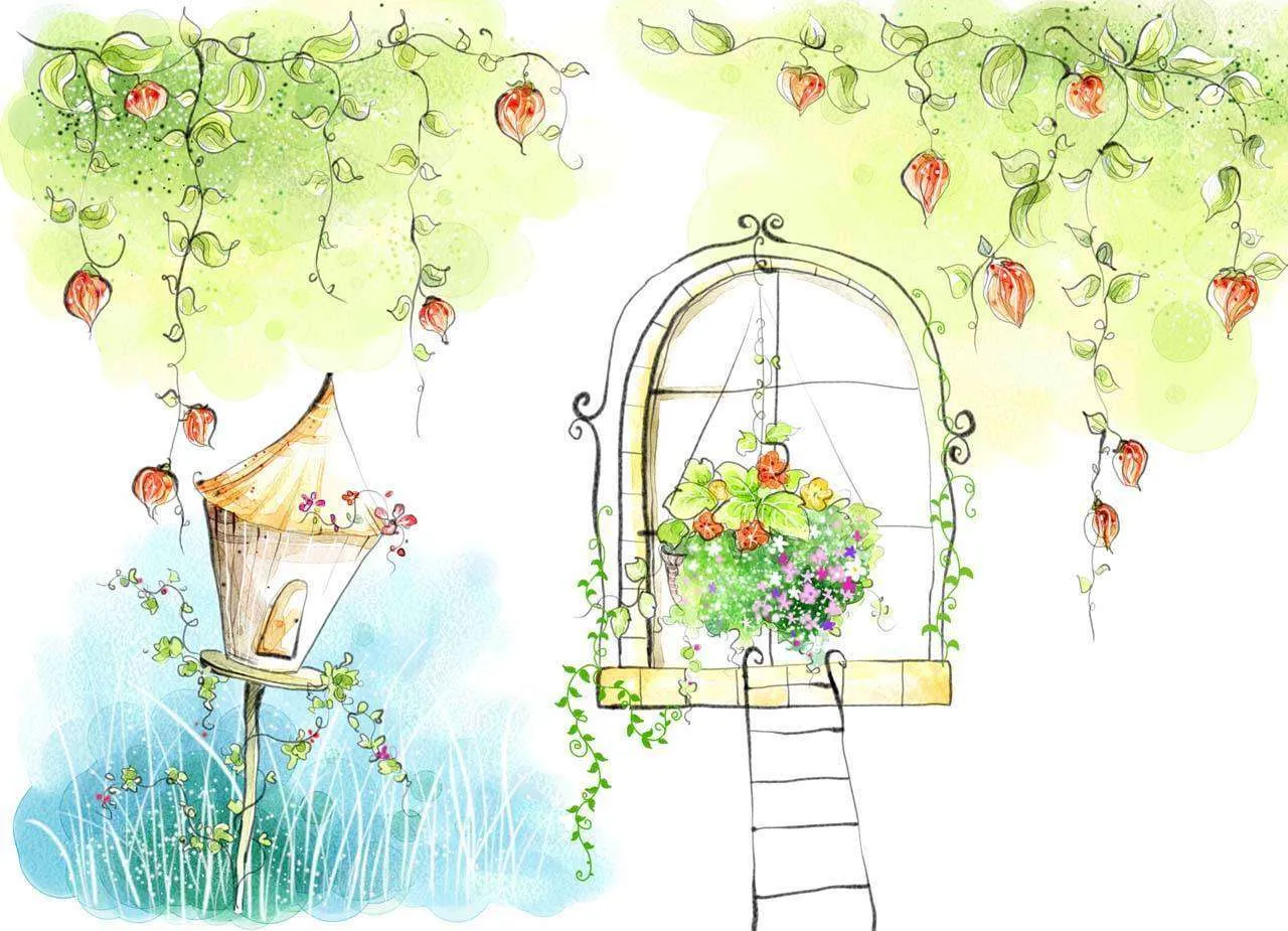 Фотообои в интерьере сказочное окно  12-294 фото