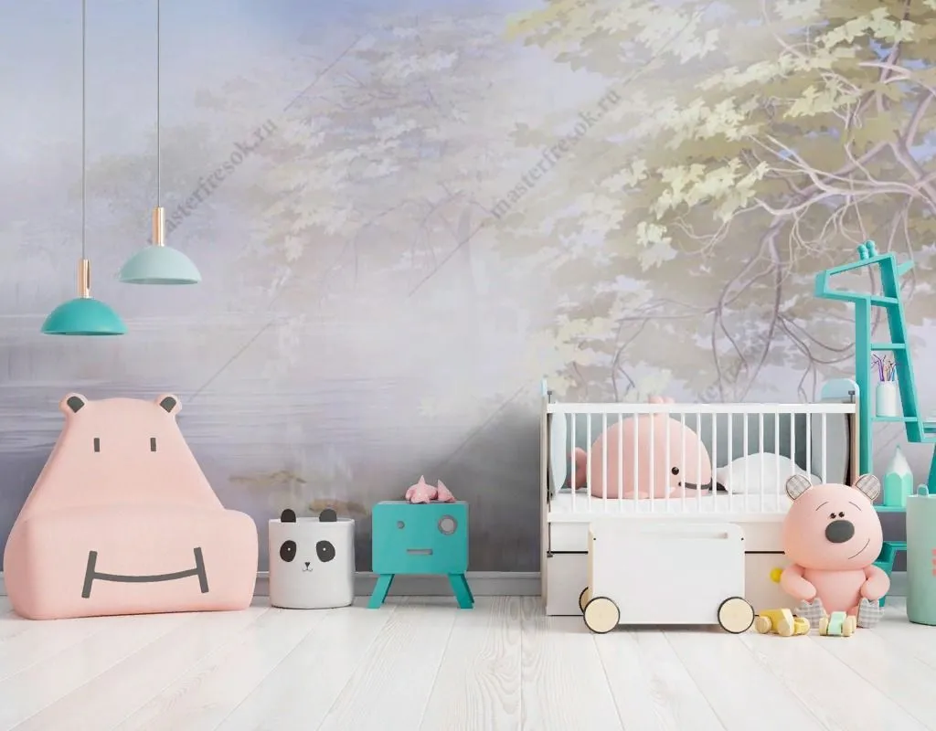 Фотообои Дерево в тумане  13-430