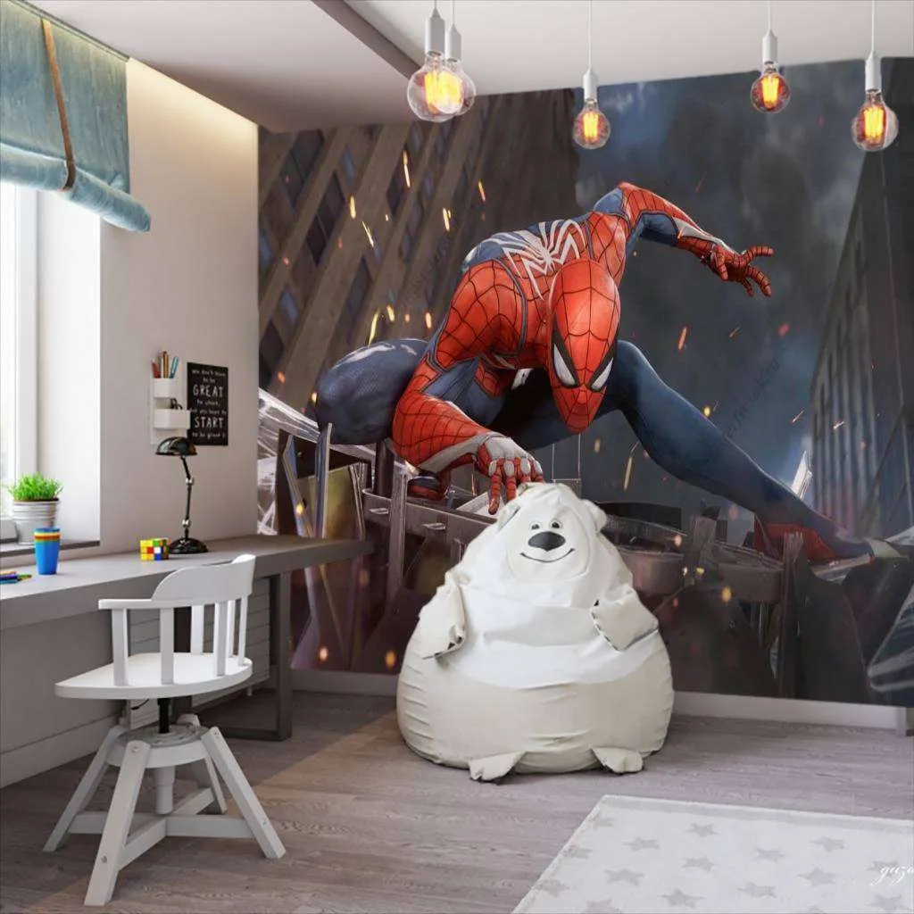 Фотообои Бесшовные обои на стену:  Человек-паук. Артикул: 12-1028  