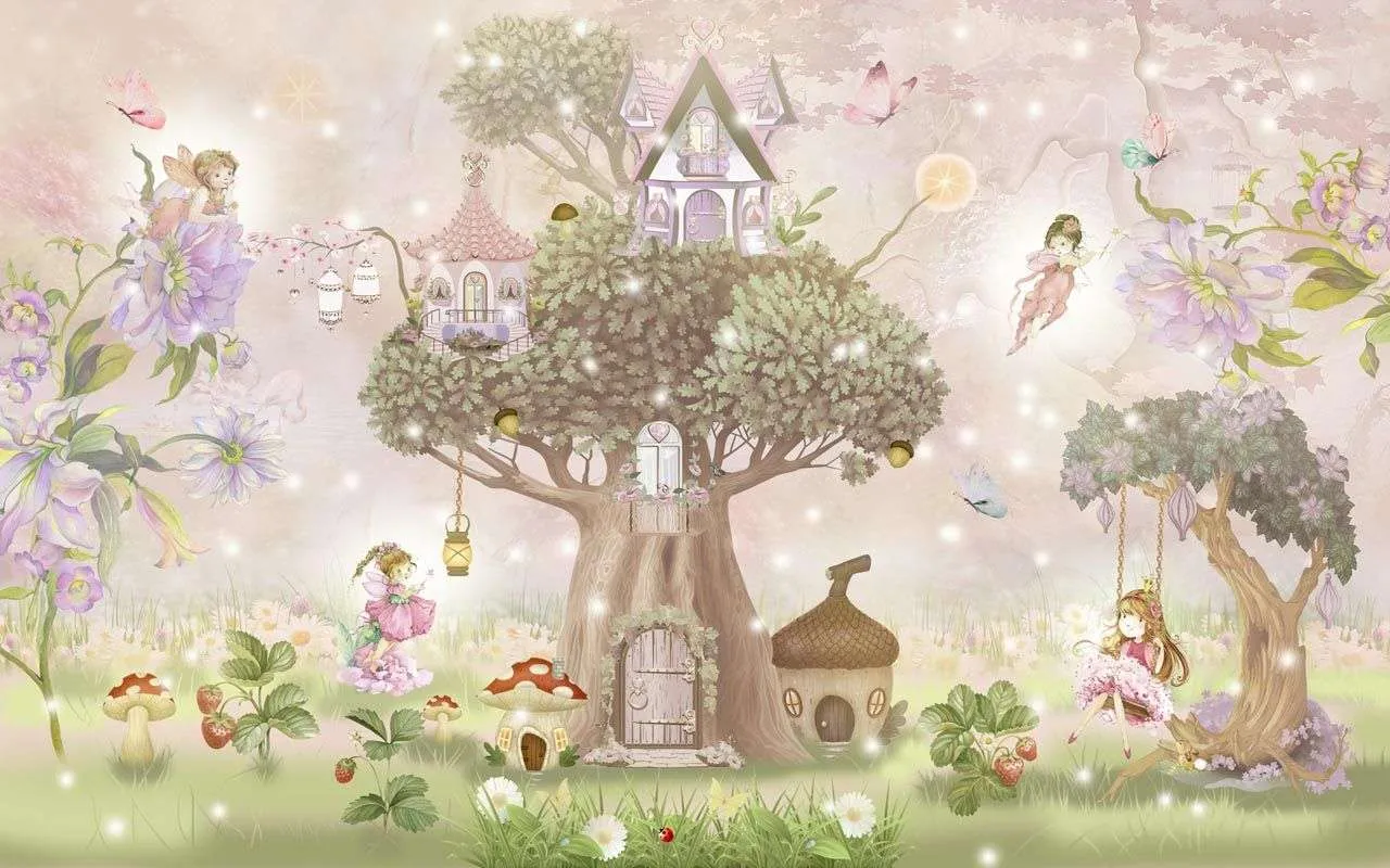 Фотообои в интерьере сказочное дерево  13-500 фото