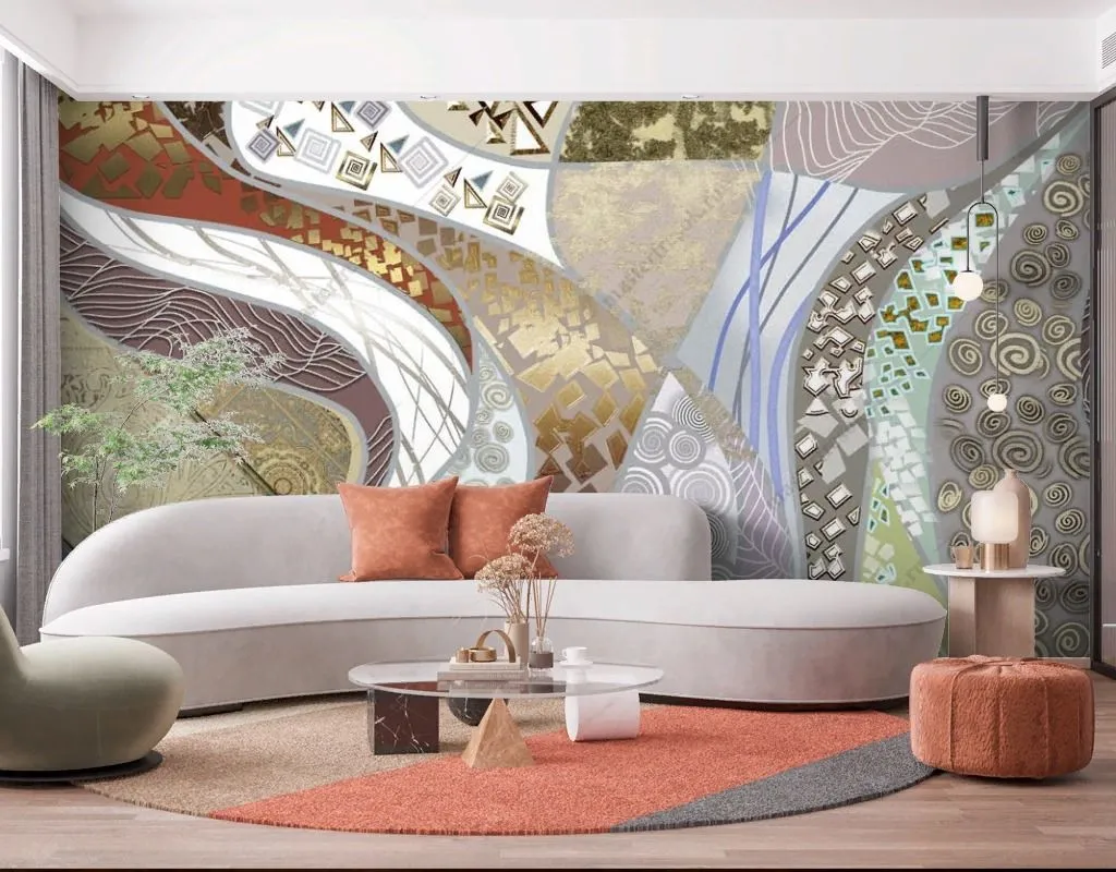 Фотообои Флюид Арт геометрический  13-610