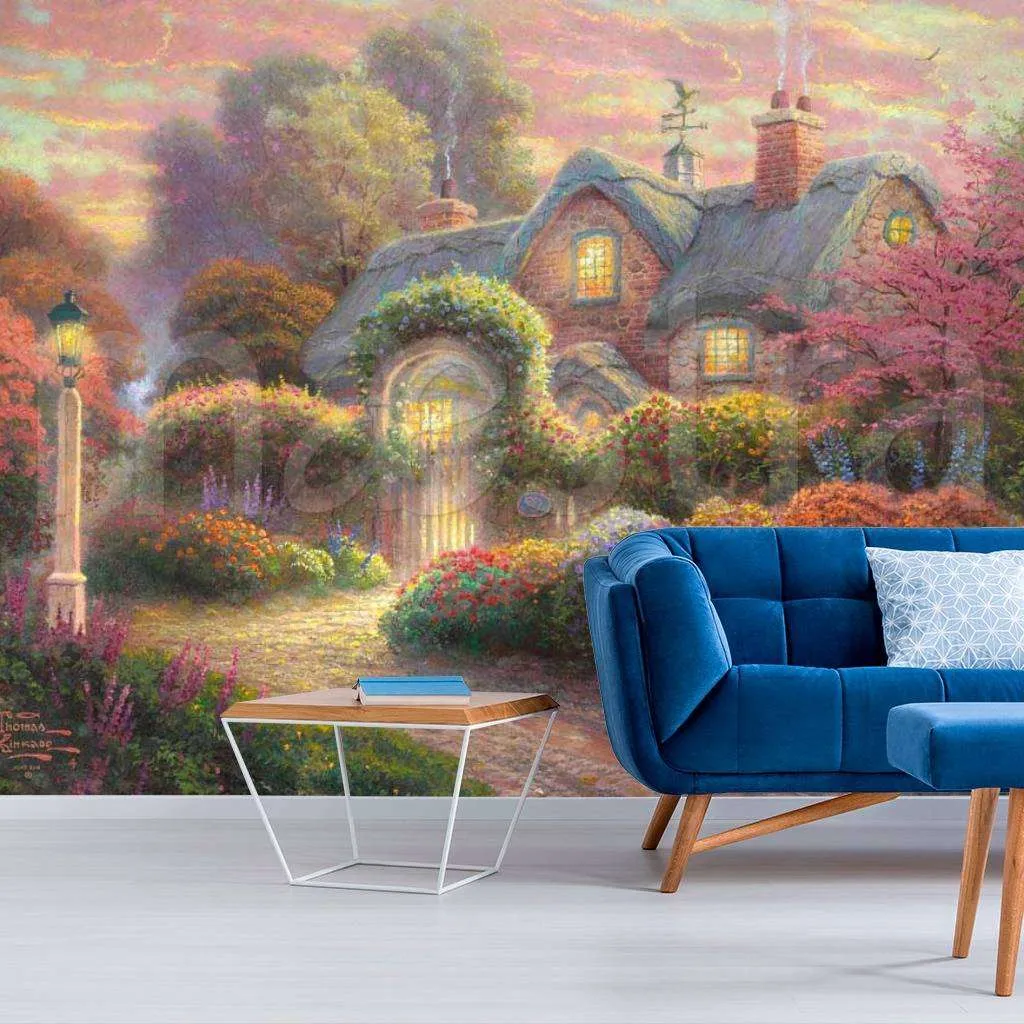 Фотообои Дом в сказочном лесу  6-091