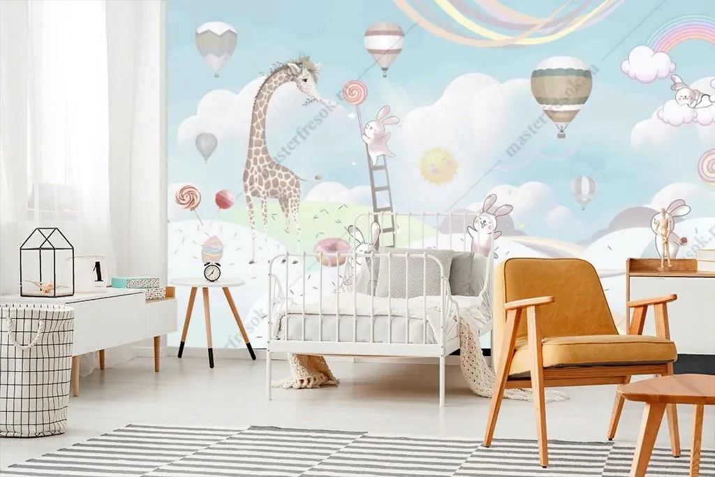 Фотообои в интерьере долина сладостей  13-553 фото