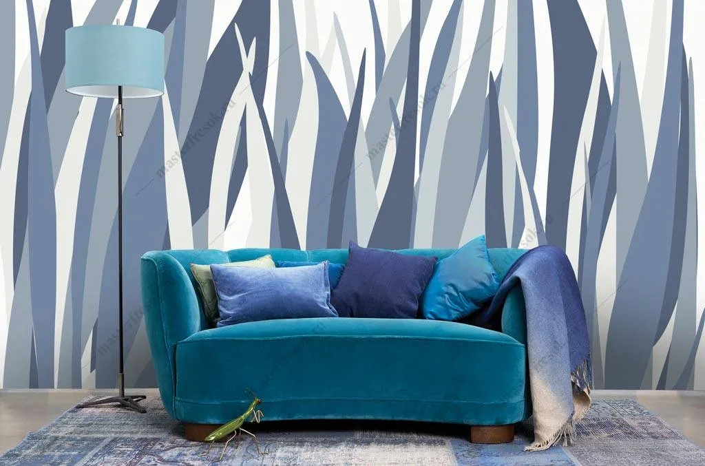 Фотообои Синяя травка  9-1312