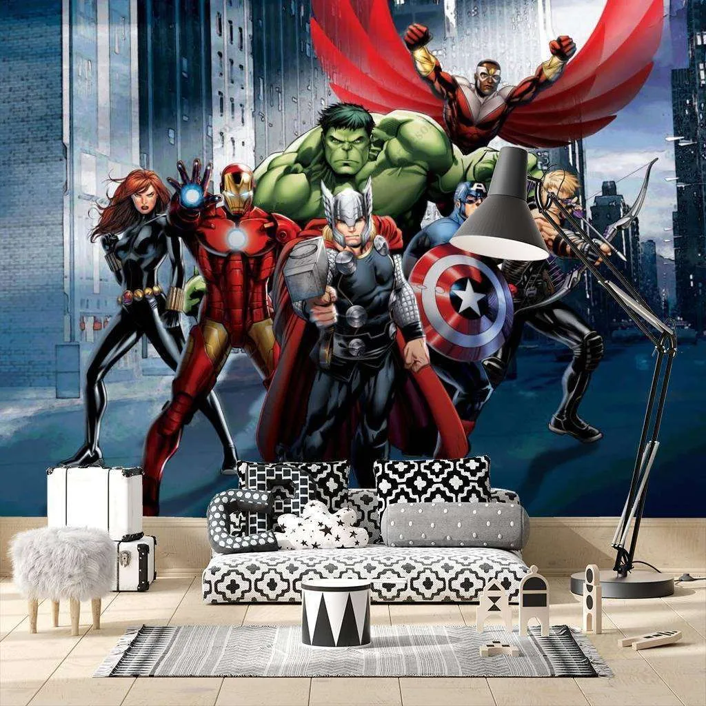 Фотообои Бесшовные обои на стену:  Мстители. Артикул: 12-1040  