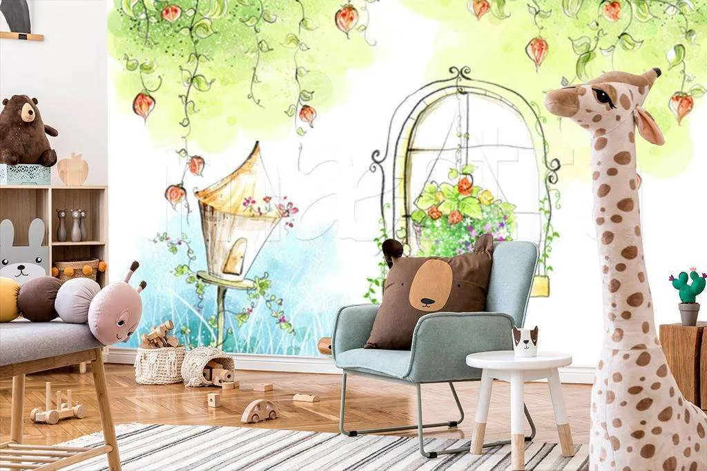 Фотообои в интерьере сказочное окно  12-294 фото