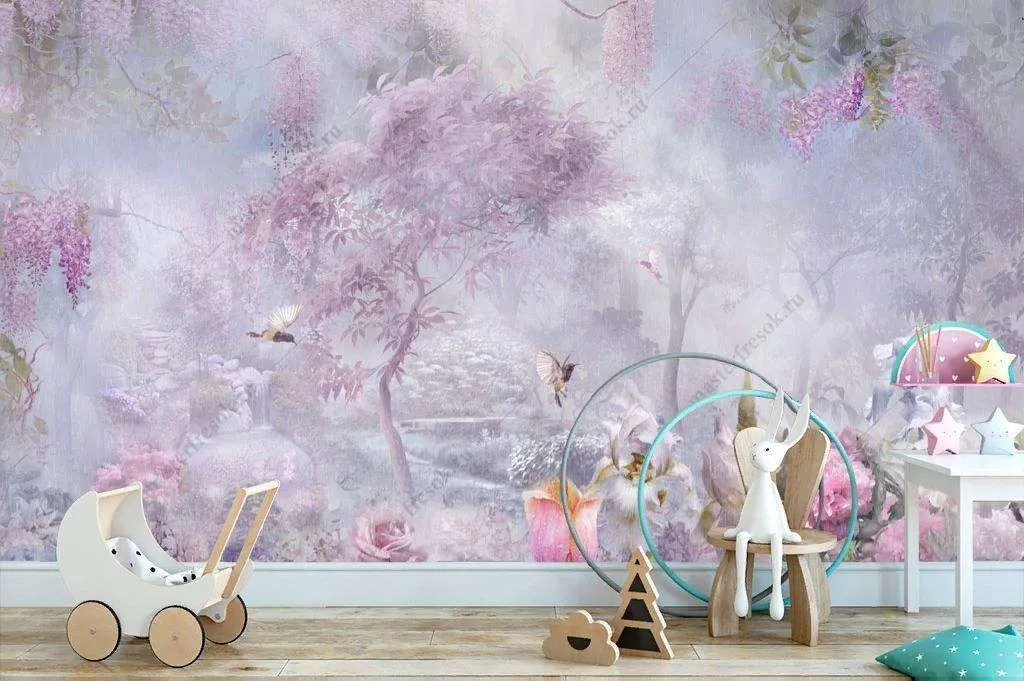 Фотообои в интерьере необычный сад  13-140 фото