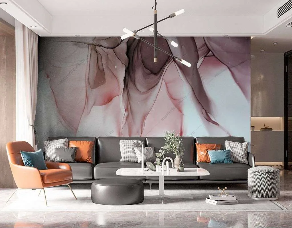 Фотообои в интерьере абстрактный фон мрамор  9-1557 фото