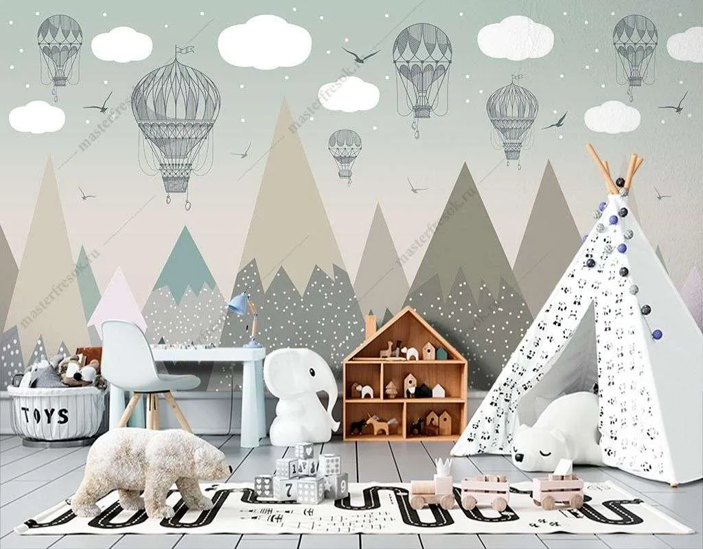 Фотообои в интерьере горы в скандинавском стиле  9-1627 фото